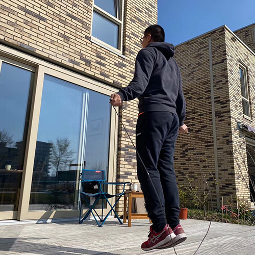 Minghai (Customer Loyalty): 'I'm working on staying positive and healthy. I read to keep the imagination going and work out ready for my next adventure.' 