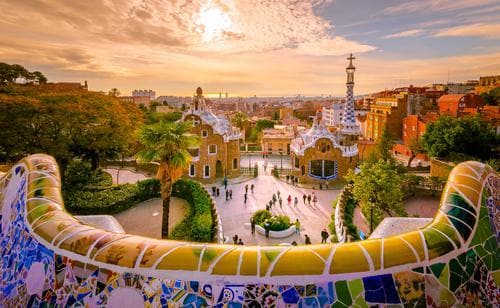 1 week in Europe in the fall | View of Barcelona from Park Guell