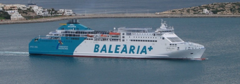 Traghetto verso le Isole Baleari