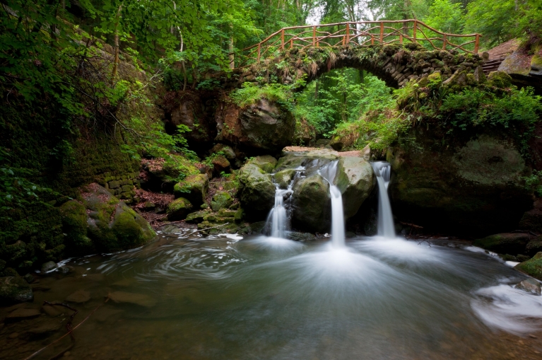 Schiessentuempel waterfall in the Mullerthal region