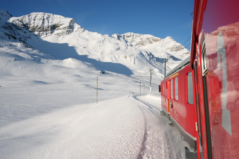 Bernina Express en hiver