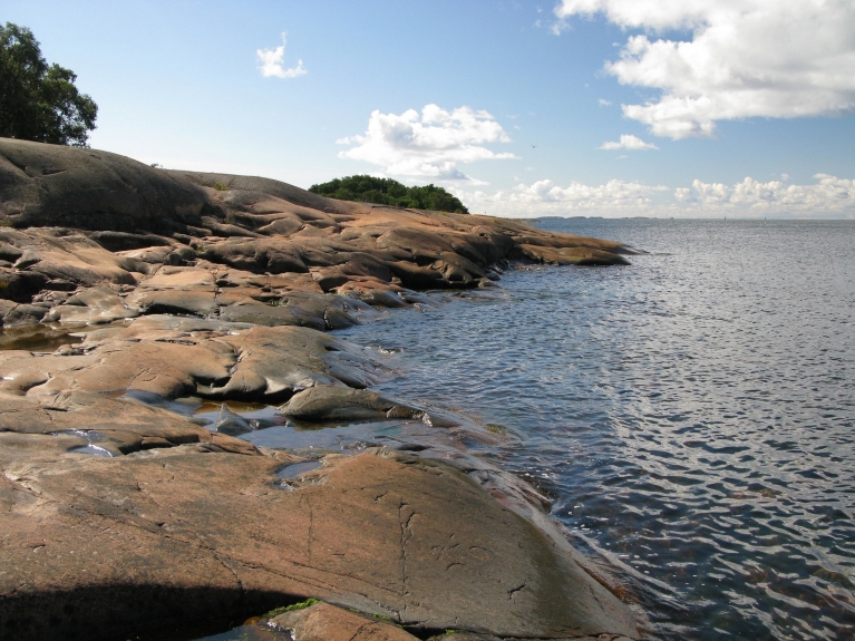 Coastline of Aland island