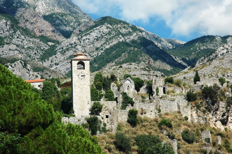     Sixth-century buildings in Stari Bar  