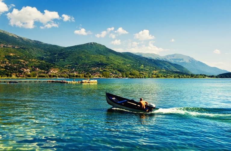 View of lake Ohrid