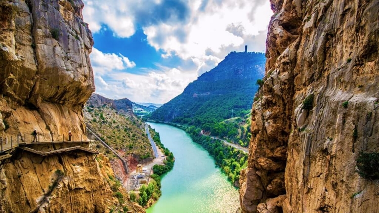 The Caminito Del Rey walkway near Ardales